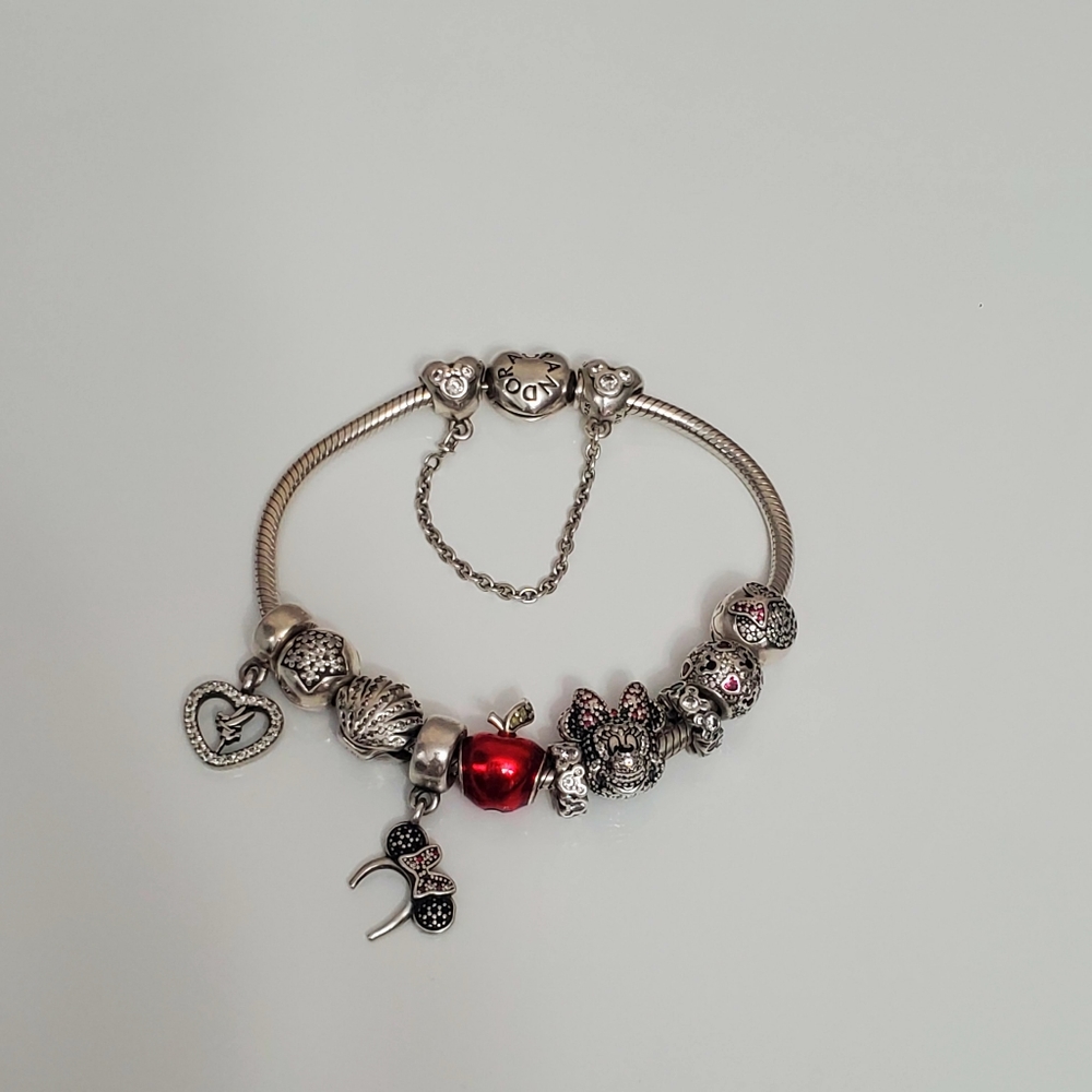 DISNEY PANDORA CHARMS w/ BRACELET 100% Authentic